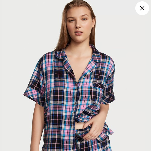 Victoria’s Secret flannel pajama shorts set size XXL - Picture 2 of 5